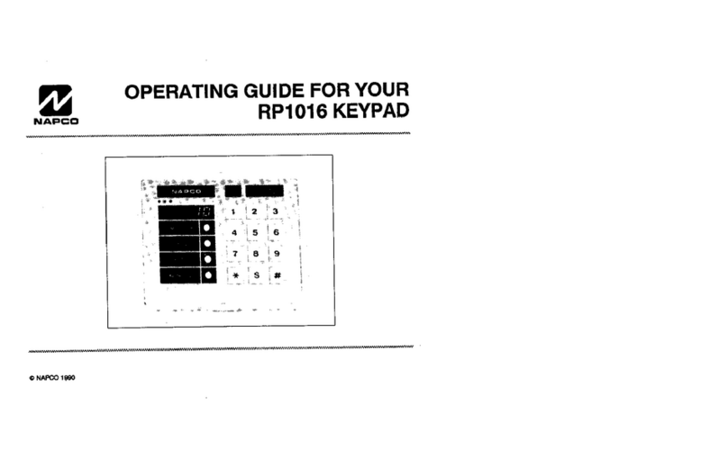 NAPCO MAGNUM ALERT RP1016 LCD KEYPAD User manual NAPCO MAGNUM ALERT RP1016 LCD KEYPAD User manual