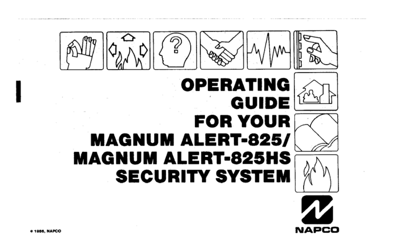 NAPCO MAGNUM ALERT 825 SYSTEM manual