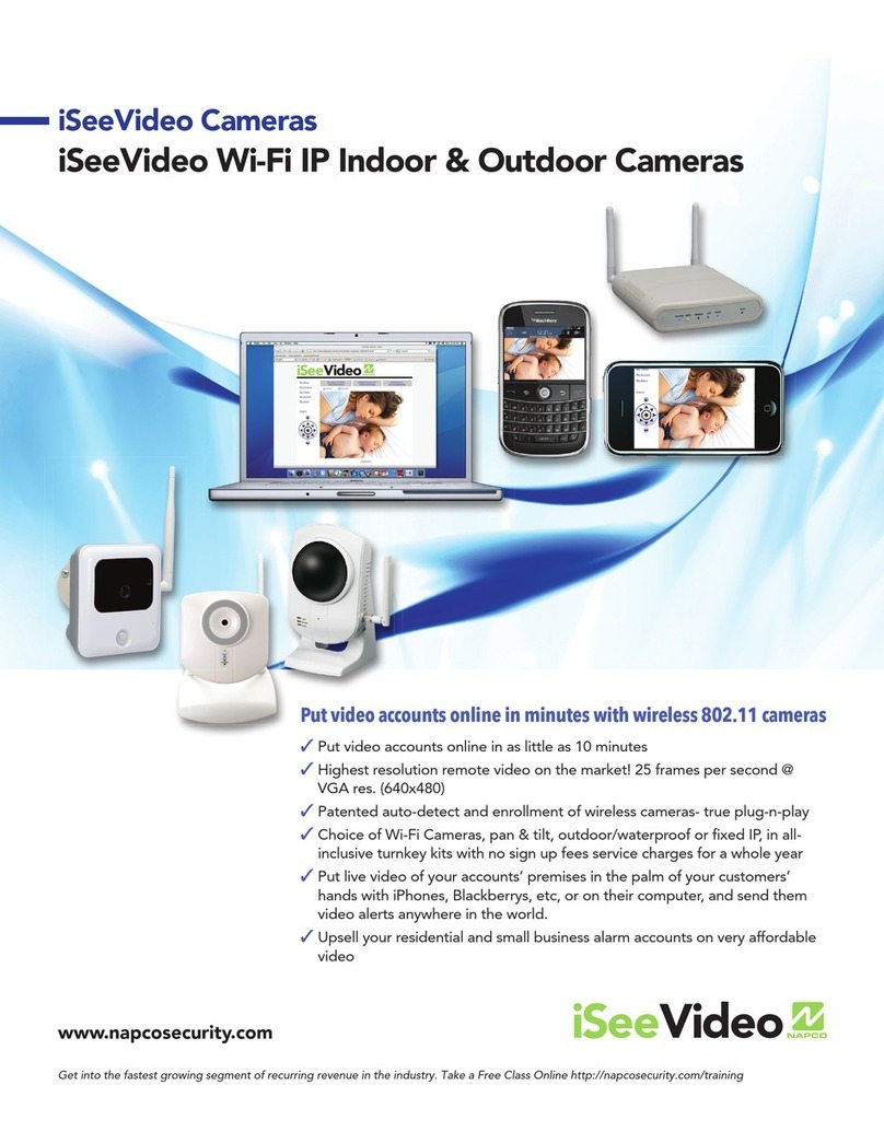 NAPCO iSeeVideo ISVWLCAM datasheet