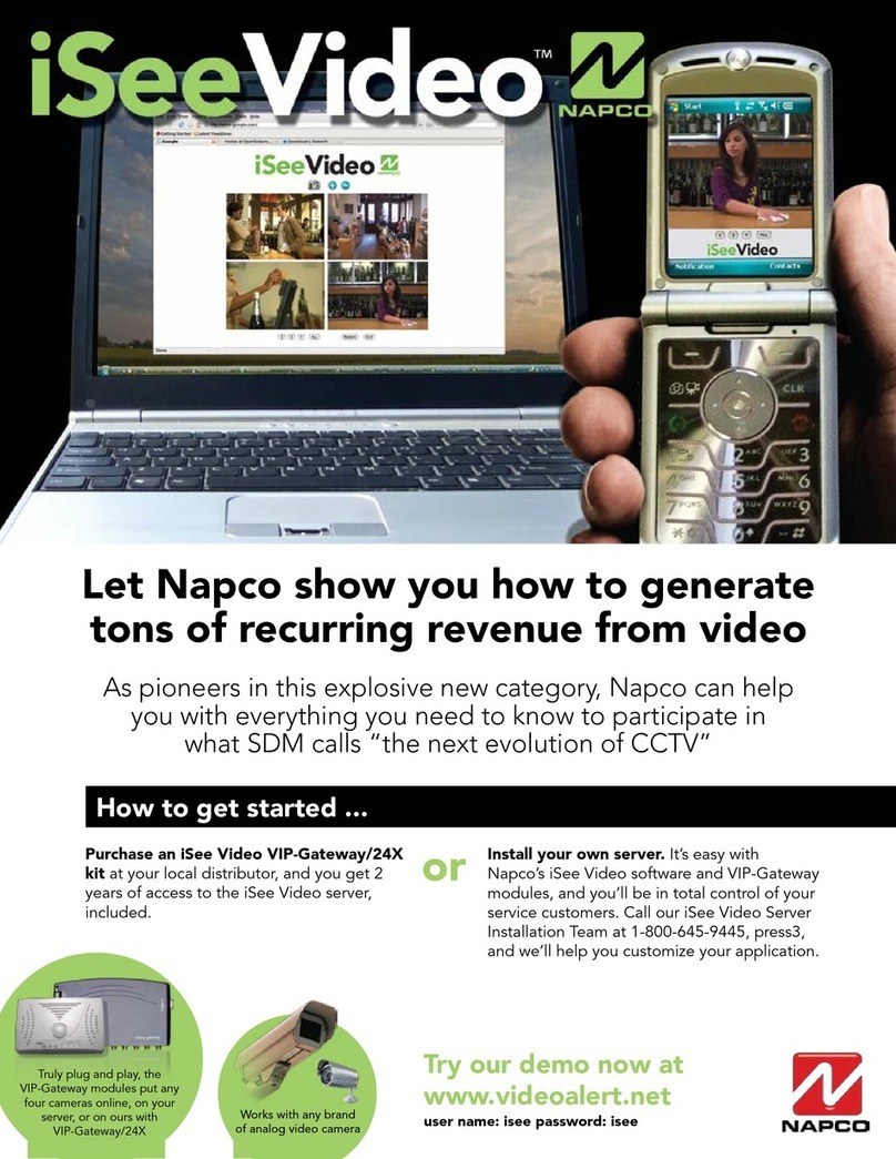 NAPCO ISEEVIDEO installation guide
