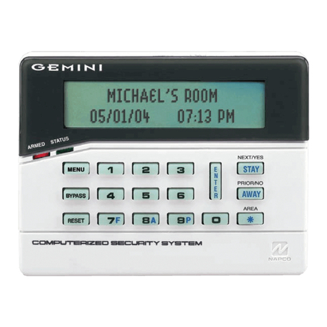 NAPCO GEM-RP1CAE KEYPAD User manual NAPCO GEM-RP1CAE KEYPAD User manual