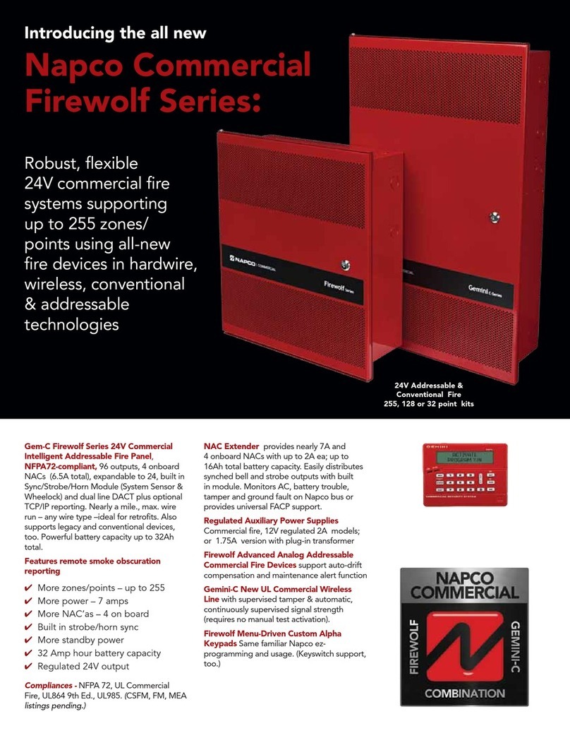 NAPCO FIREWOLF User manual