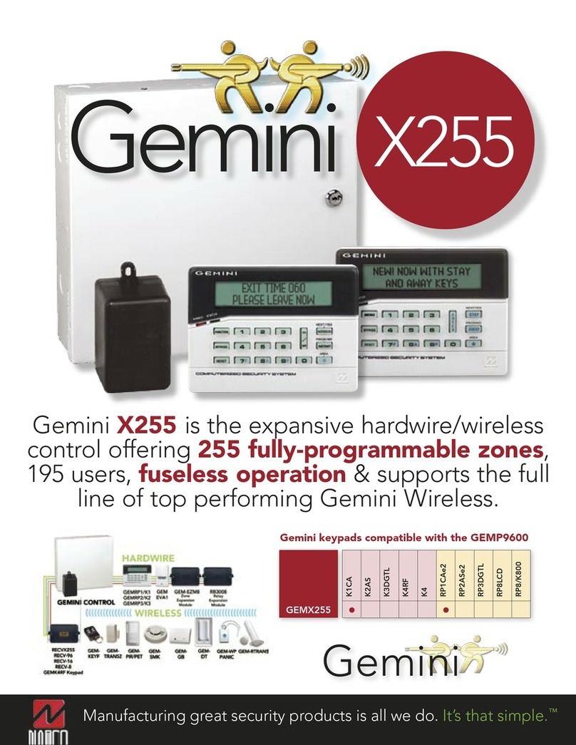 Gemini X 255 - User manual