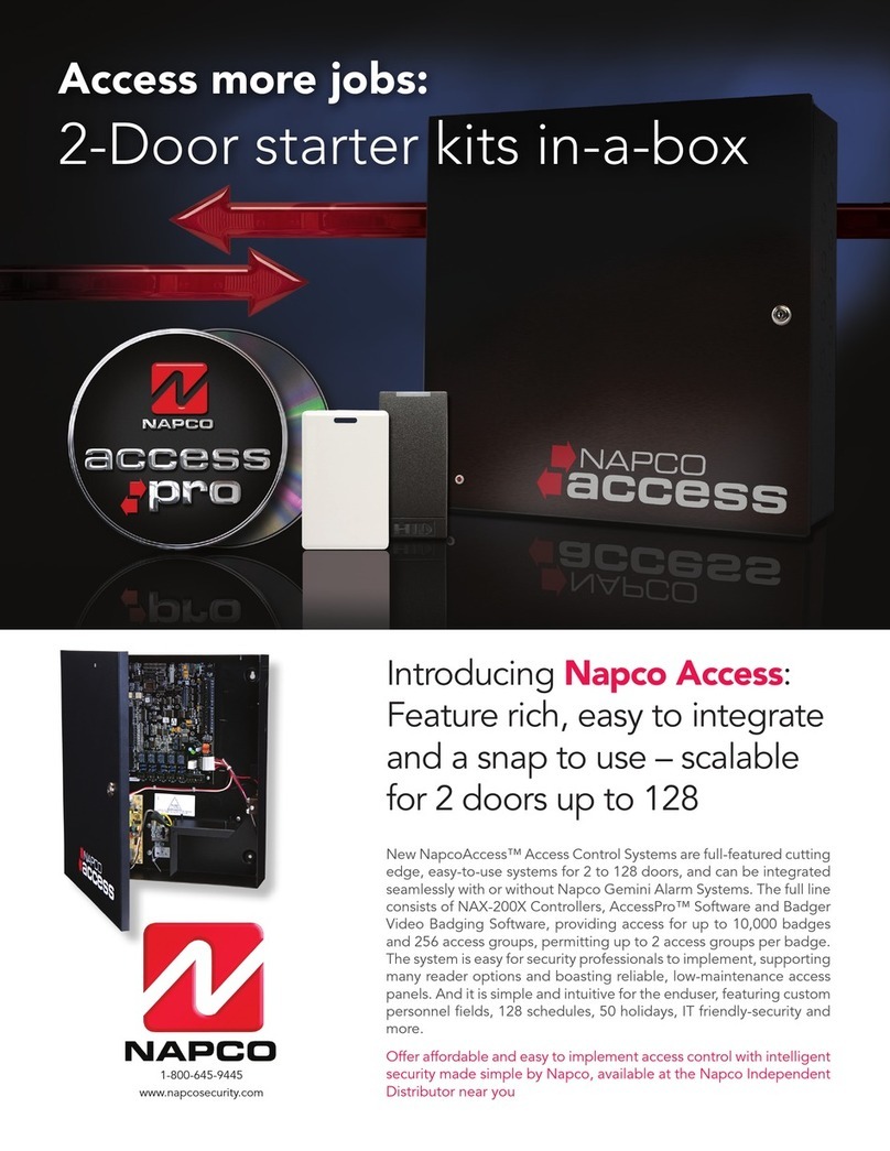 NAPCO NAX-2000 User manual