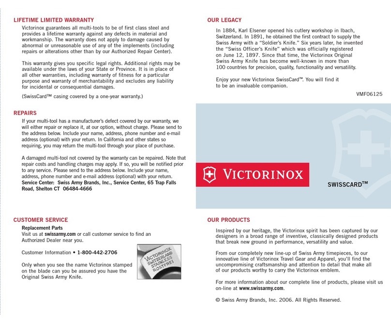 Victorinox SWISSCARD User manual