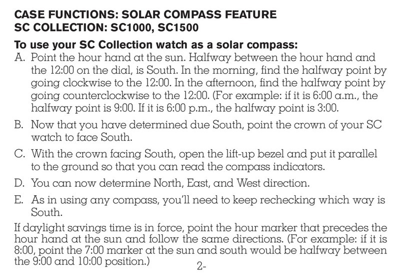 Victorinox SC1000 SOLAR COMPASS manual