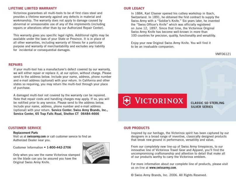 Victorinox CLASSIC SILVER MULTI-TOOL User manual