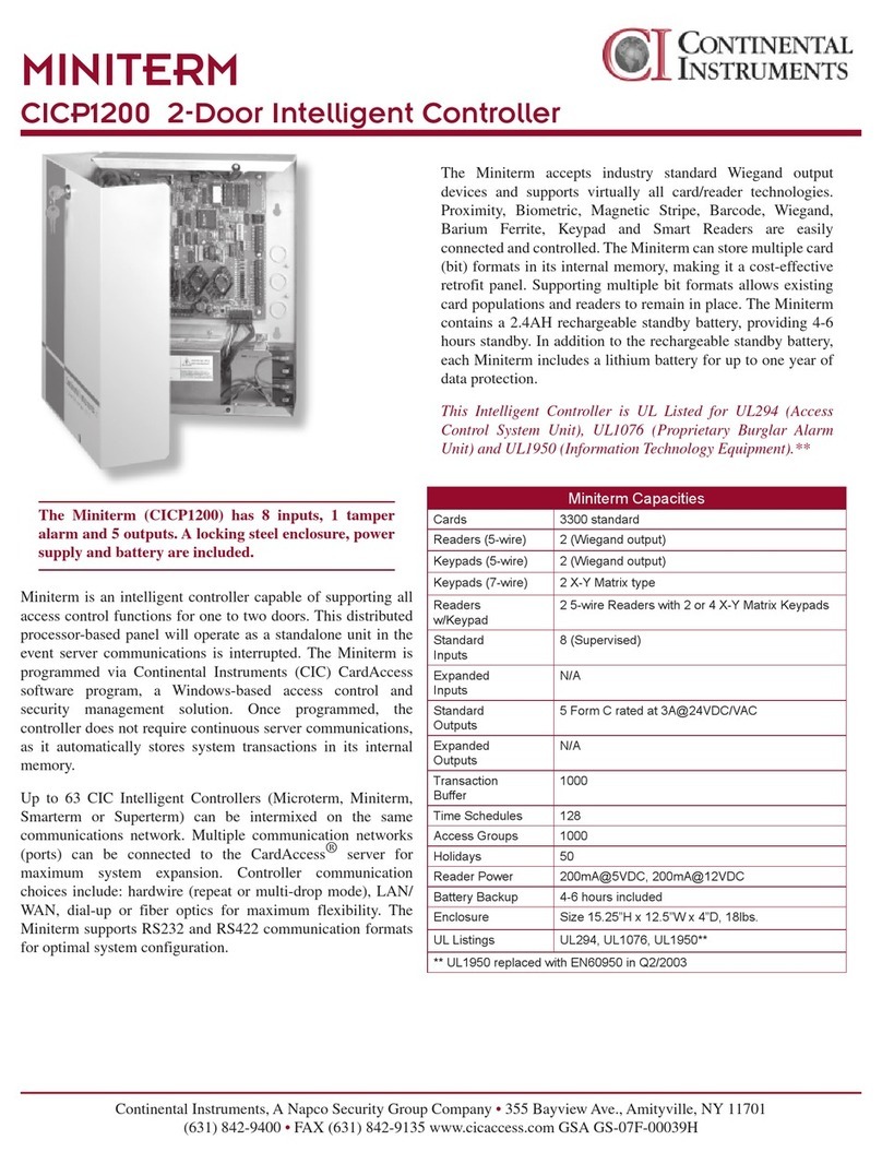 Continental Instruments CICP1200 datasheet