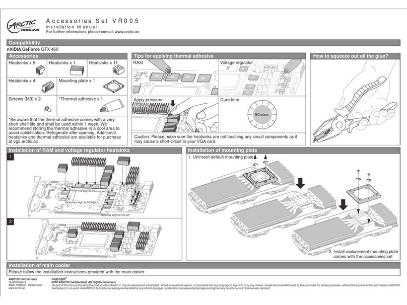 Arctic VR005 installation manual