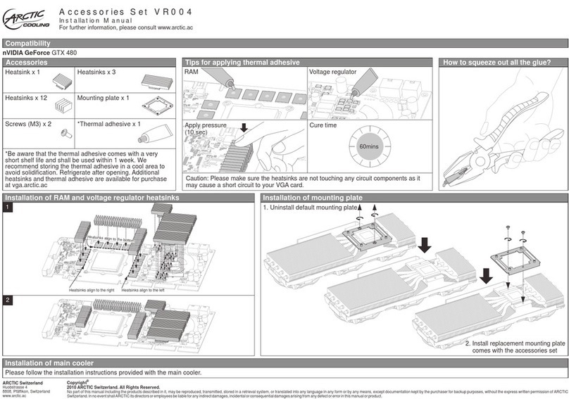 Arctic VR004 installation manual