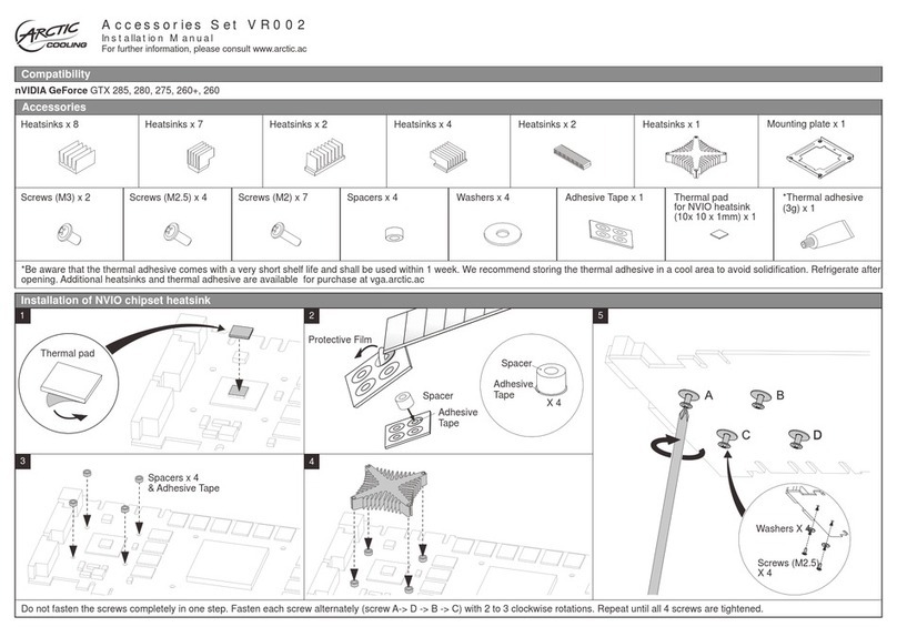 Arctic VR002 installation manual