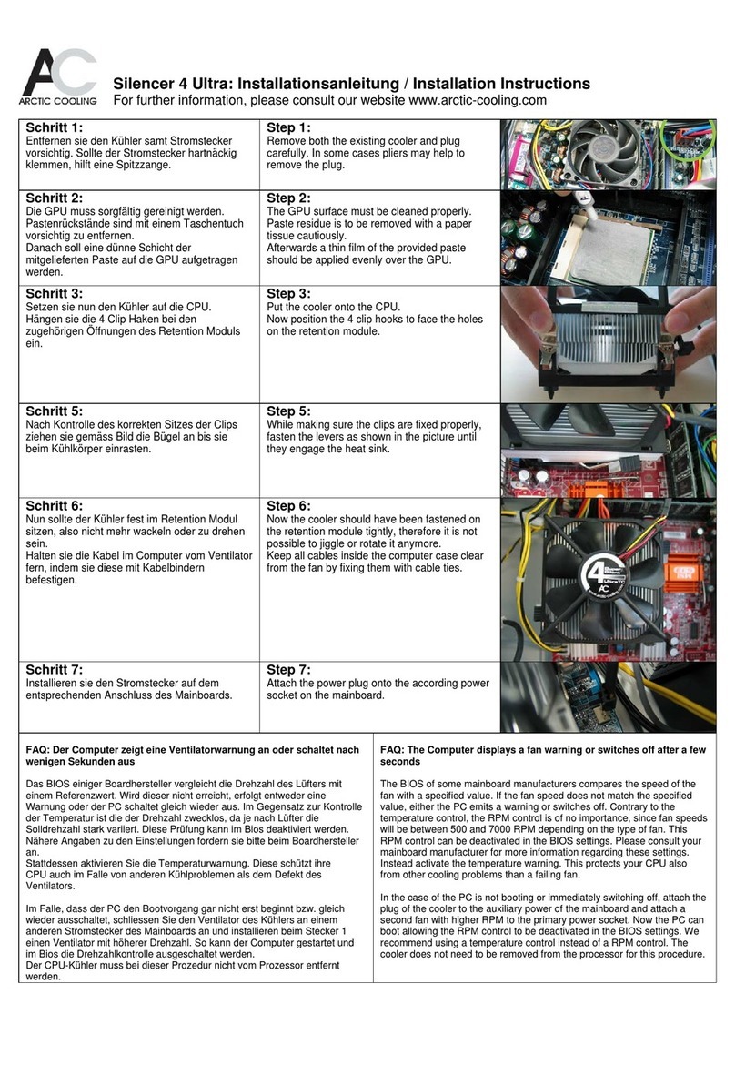 Arctic SILENCER 4 ULTRA installation instructions