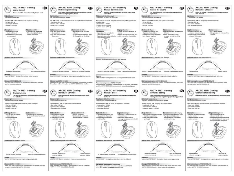 Arctic M571 GAMING manual
