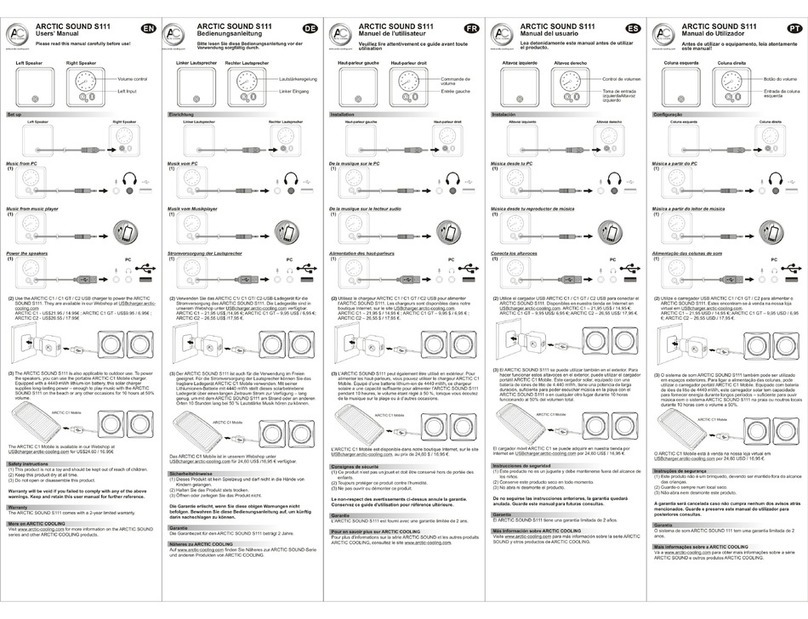 Arctic Sound ARCTIC SOUND S111 manual