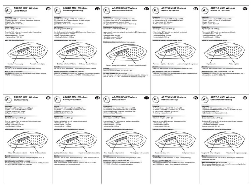 Arctic M361 user manual