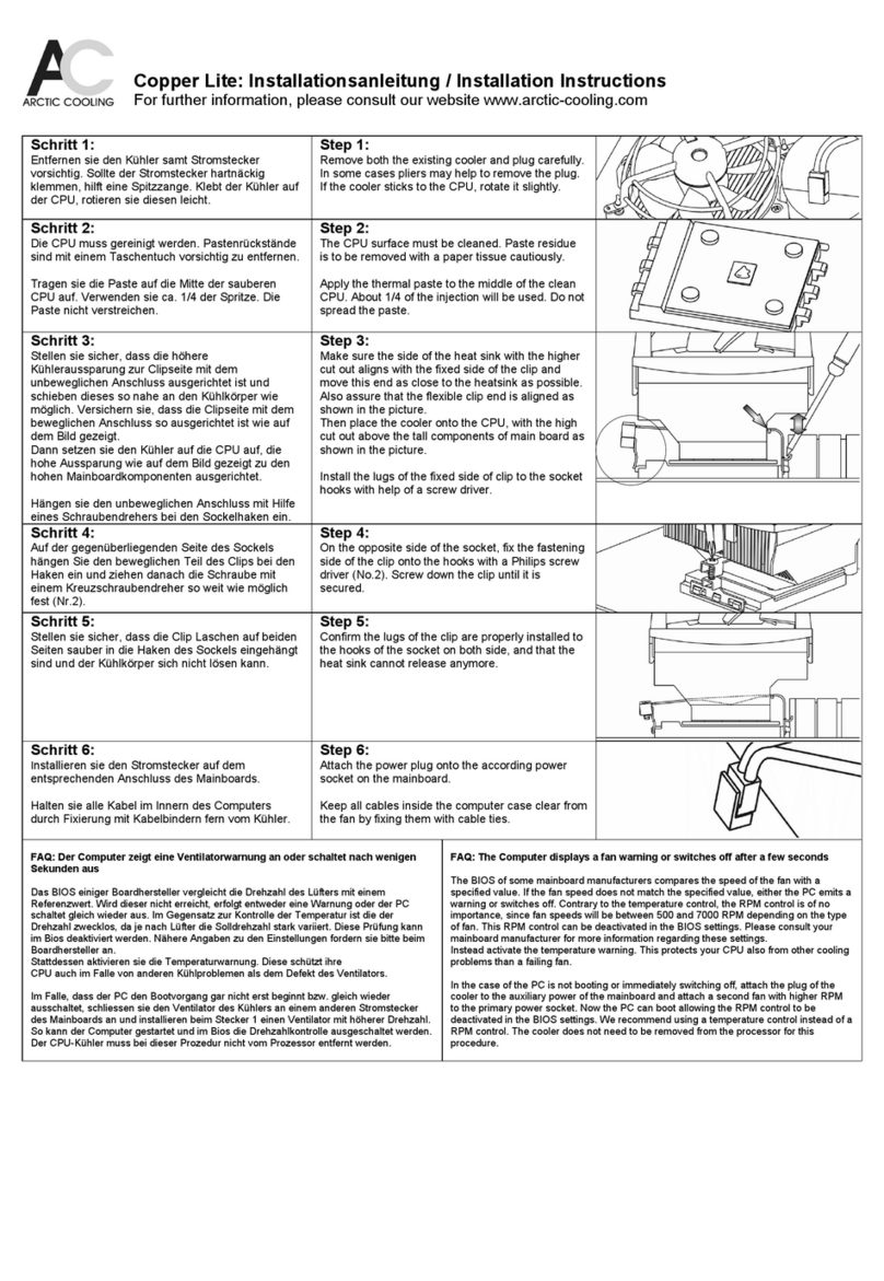 Arctic COPPER LITE installation instructions