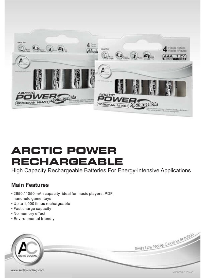 Arctic ARCTIC POWER RECHARGEABLE datasheet