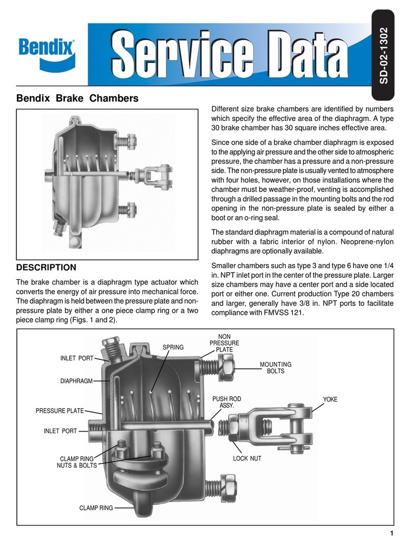 BENDIX BRAKE CHAMBERS manual