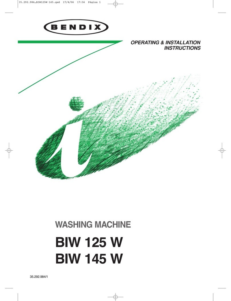 BENDIX BIW 145 W Operating and installation instructions