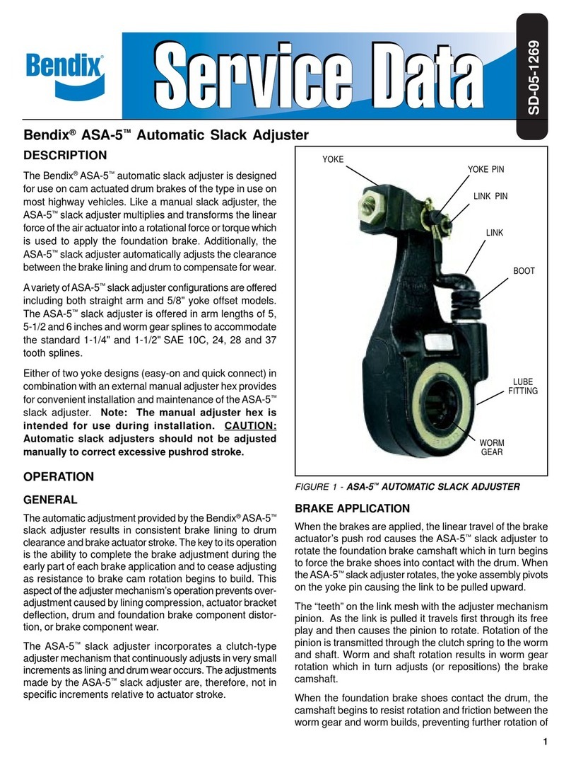 BENDIX ASA-5 AUTOMATIC SLACK ADJUSTER manual