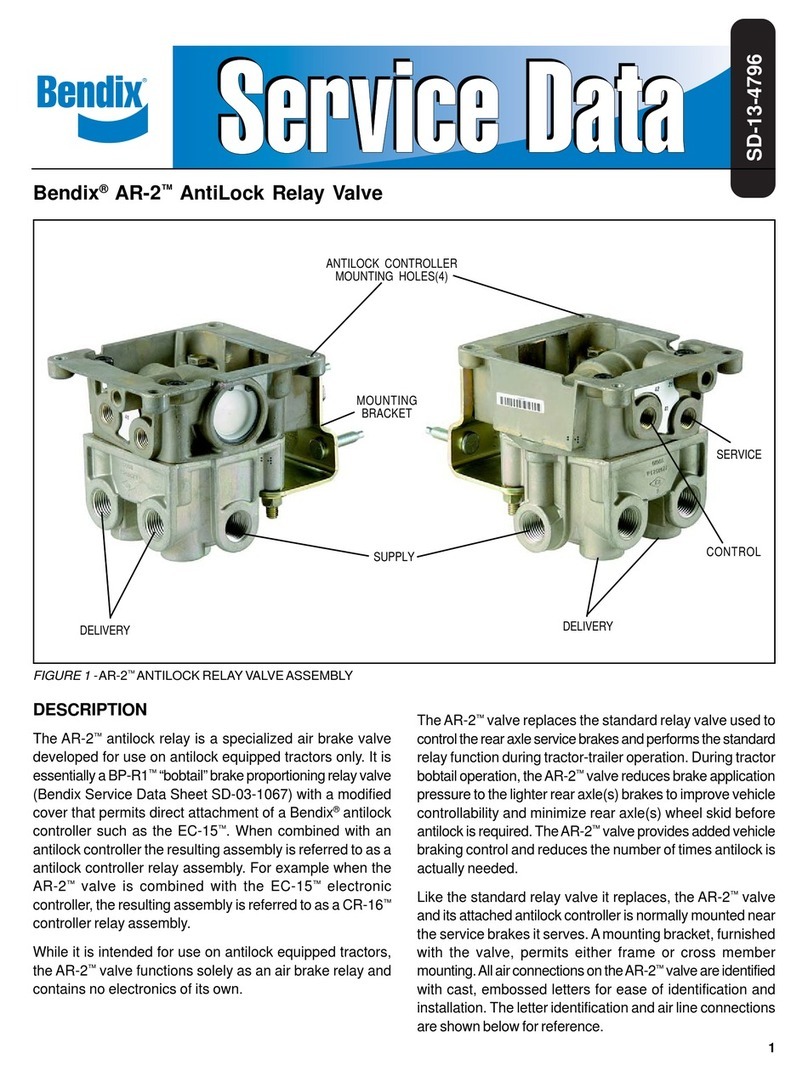 BENDIX AR-2 ANTILOCK RELAY VALVE User manual