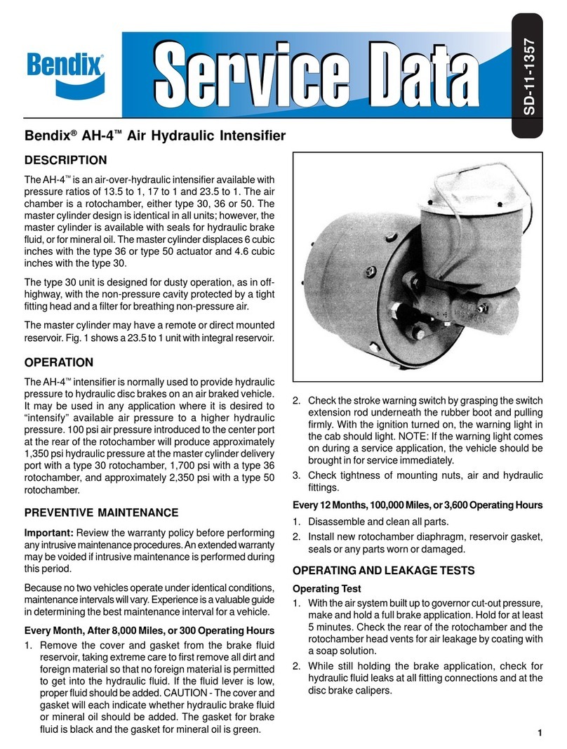 BENDIX AH-4 AIR HYD INTENSIFIER User manual
