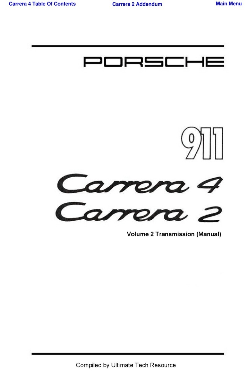 Porsche 911 - VOLUME 2 TRANSMISSION User manual Porsche 911 - VOLUME 2 TRANSMISSION User manual
