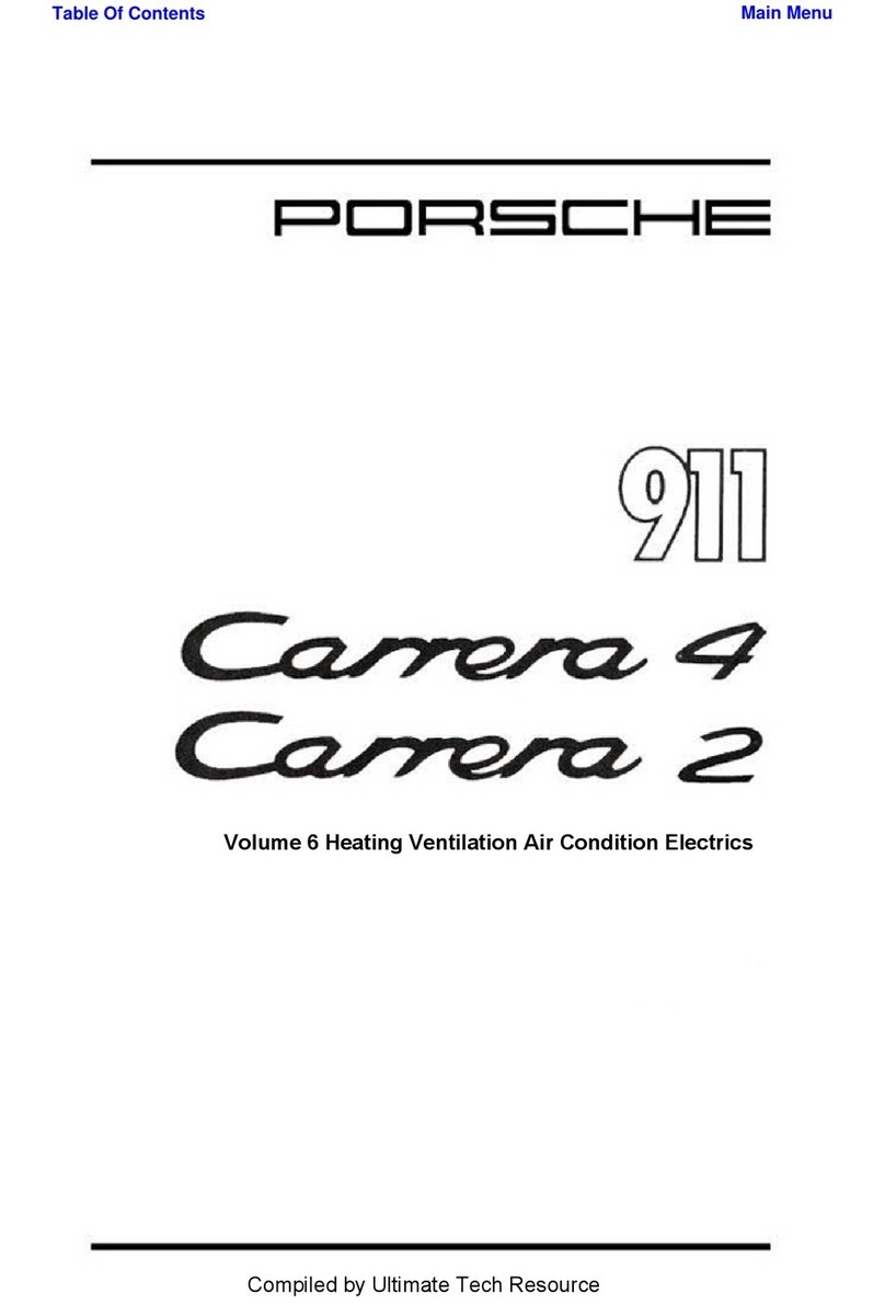 Porsche 911 - VOLUME 6 HEATING VENTILATION AIR CONDITION... User manual