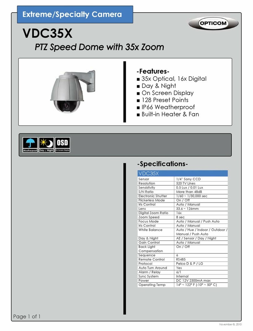 OPTICOM VDC35X -  DATA specification