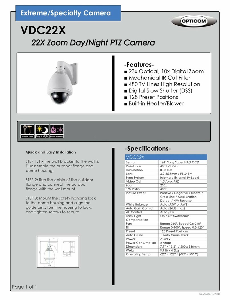 OPTICOM VDC22X User manual