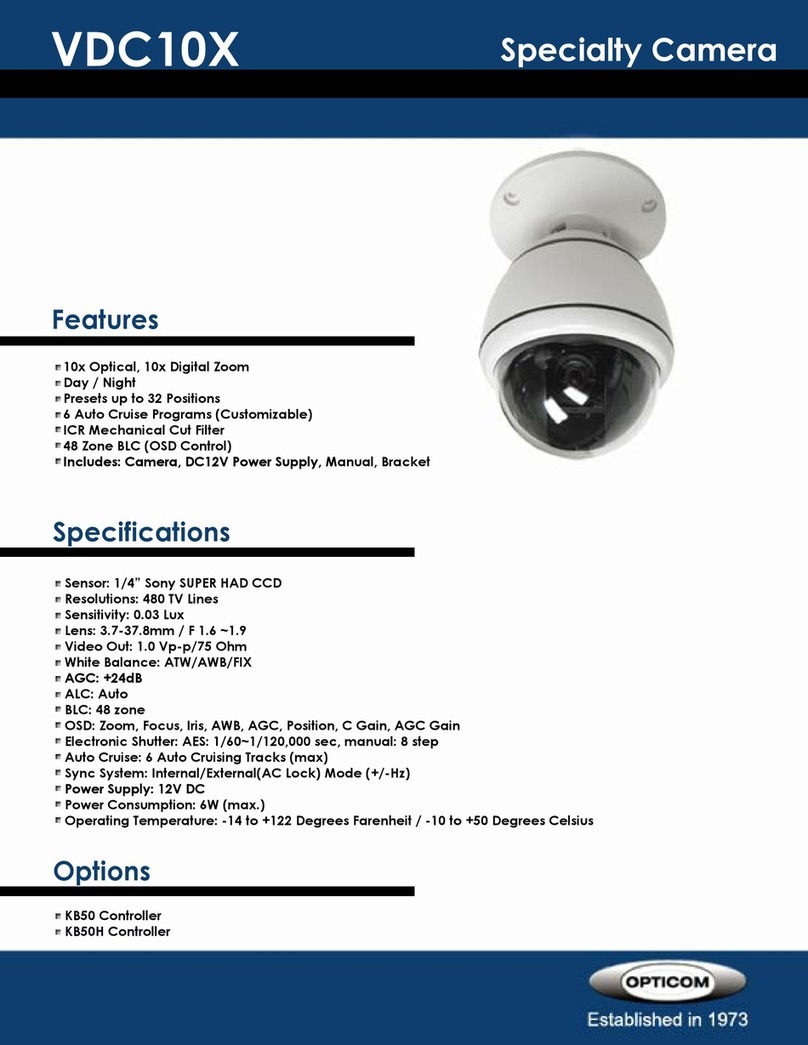 OPTICOM VDC10X -  DATA specification
