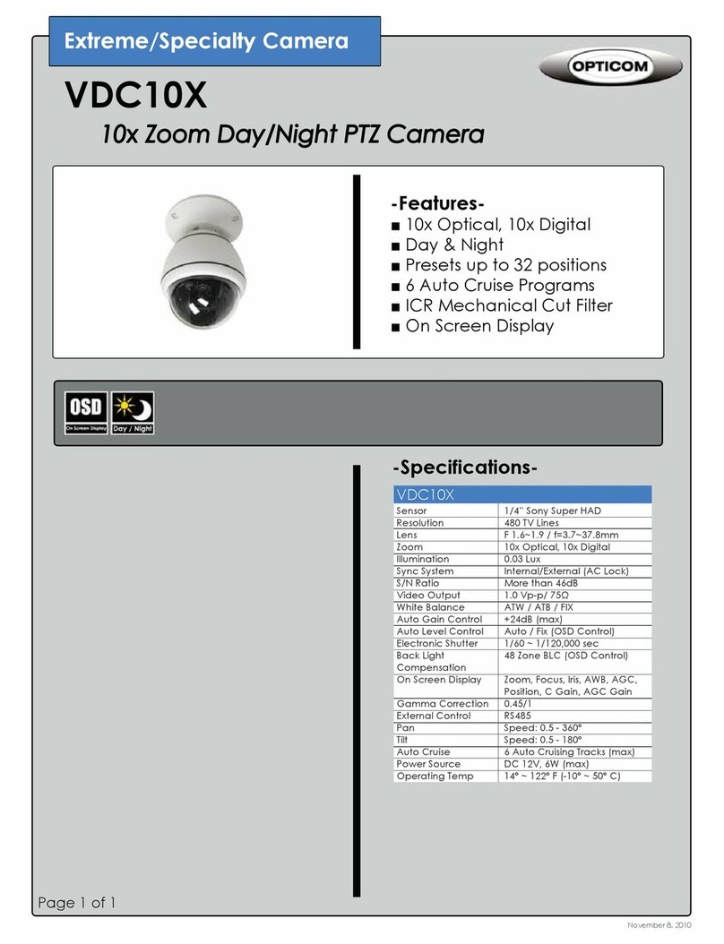 OPTICOM VDC10X -  DATA specification