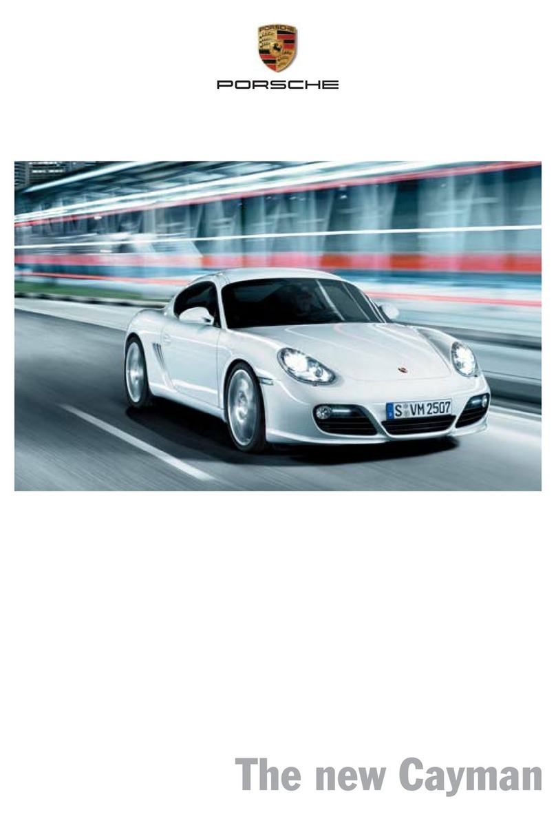 Porsche CAYMAN - User manual Porsche CAYMAN - User manual