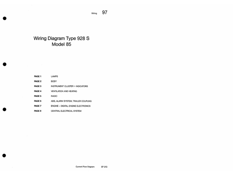 Porsche 928S - 1985 WIRE DIAGRAM Wiring diagram