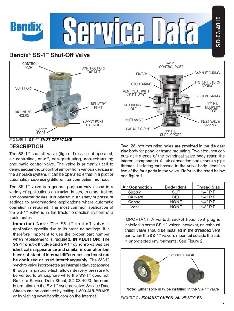 BENDIX SS-1 SHUT OFF VALVE manual