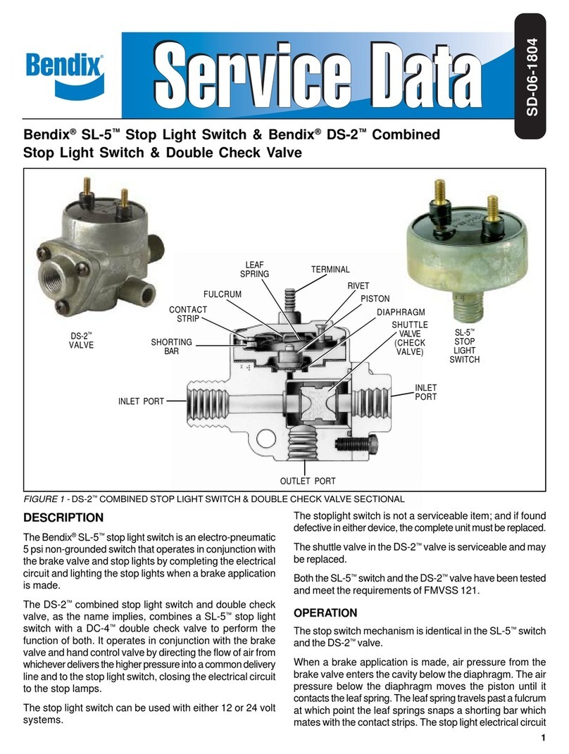 BENDIX SL-5-DS-2 SWITCH AND CHECK VALVE manual