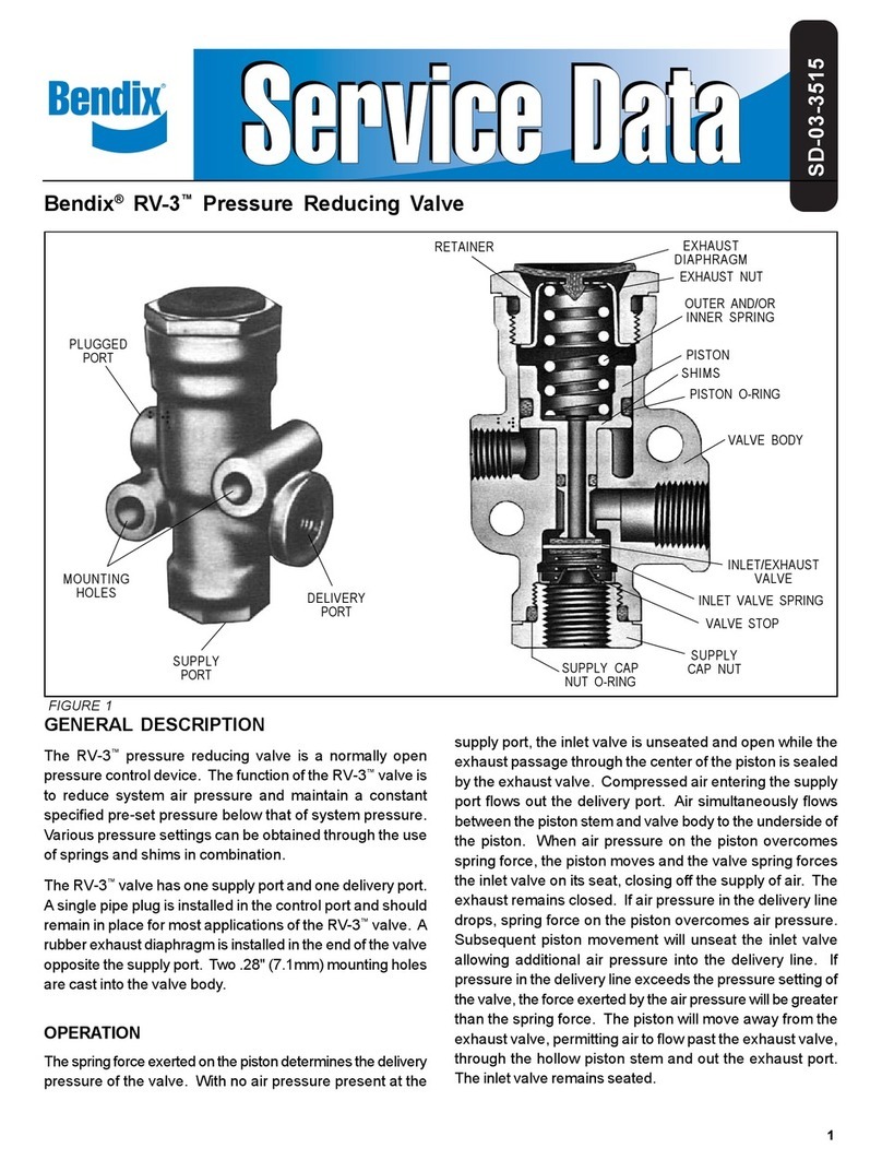 BENDIX RV-3 PRESSURE REDUCING VALVE General description