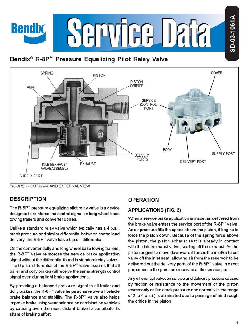 BENDIX R-8P PRESSURE EQUALIZING PILOTRELAY Applications