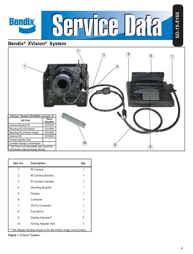 BENDIX XVISION VISION SYSTEMS User manual
