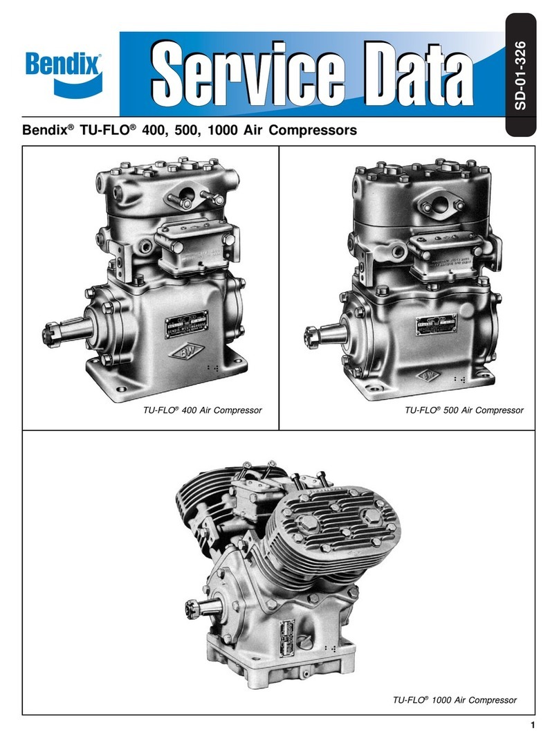 BENDIX TU-FLO 400-500-1000 AIR COMPRESSOR User manual