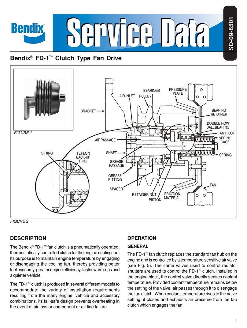 BENDIX FD-1 CLUTCH TYPE FAN DRIVE manual