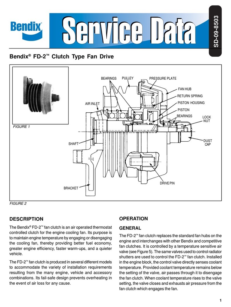 BENDIX FD-2 CLUTCH TYPE FAN DRIVE User manual