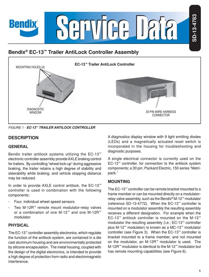 BENDIX EC-13 TRAILER ANTILOCK CONTROL User manual