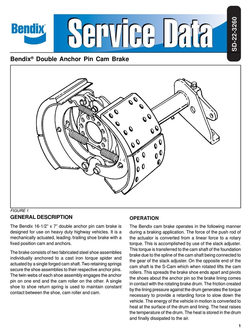 BENDIX DOUBLE ANCHOR PIN CAM BRAKE Operating and maintenance instructions