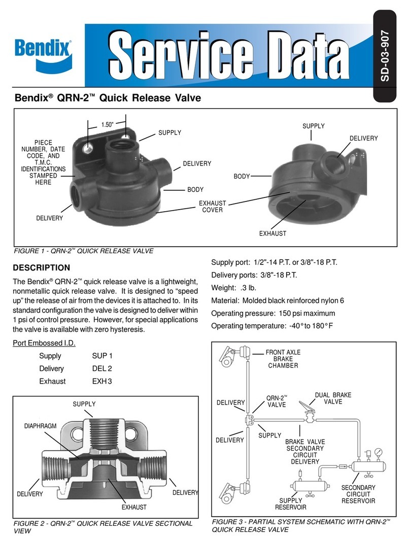 BENDIX QRN-2 QUICK RELEASE VALVE manual