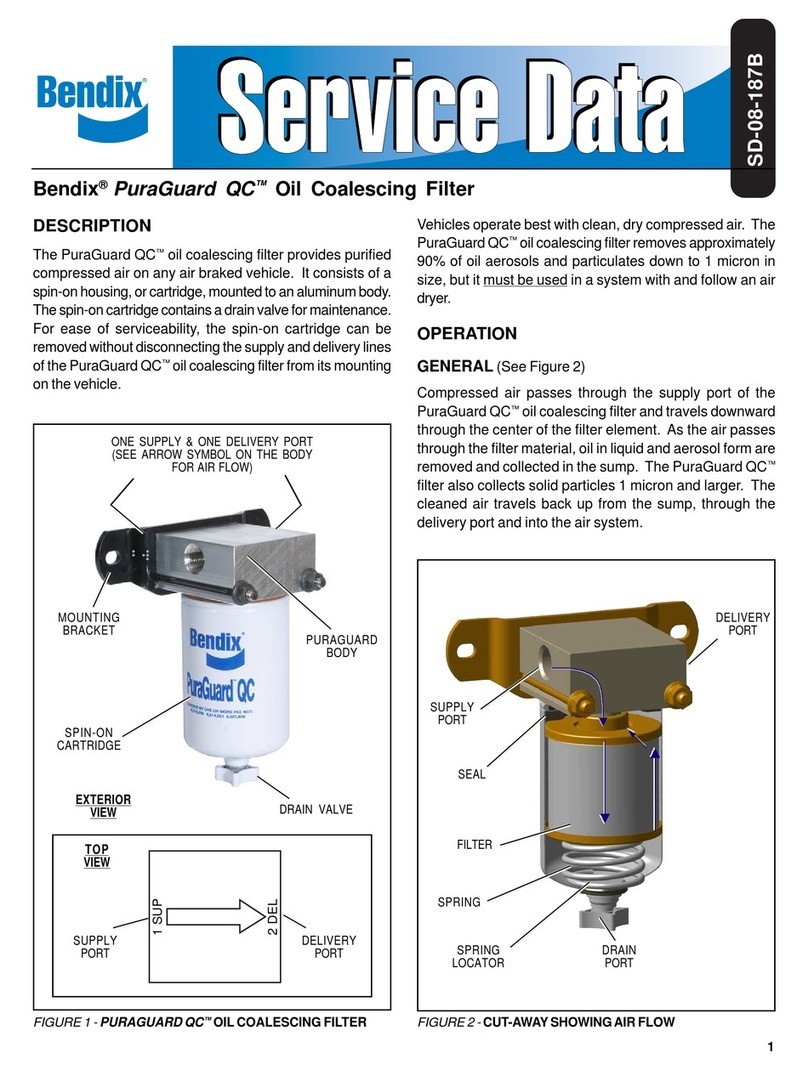 BENDIX PURAGUARD QC SYSTEM FILTER manual
