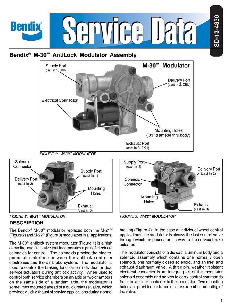 BENDIX M-30 ANTILOCK MODULATOR ASSY User manual