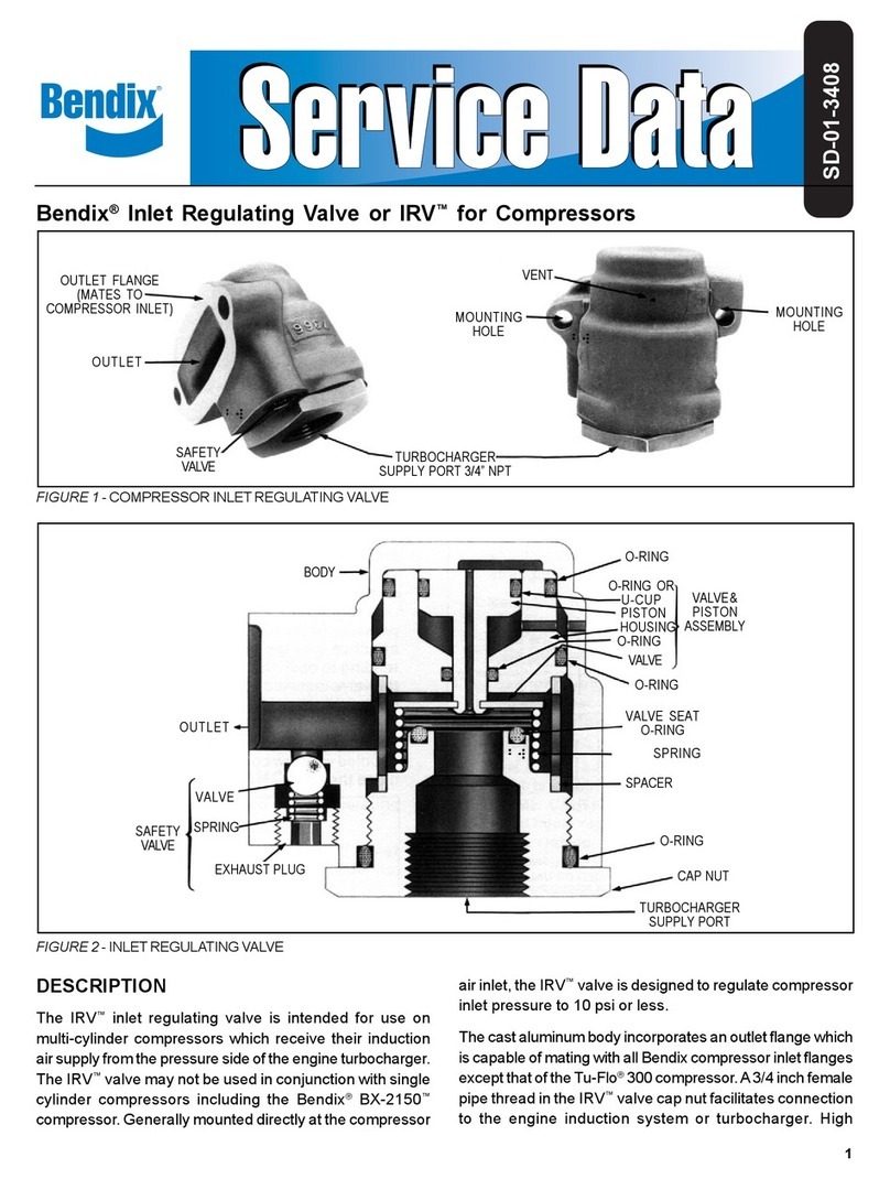 BENDIX INLET REG VALVE COMP User manual