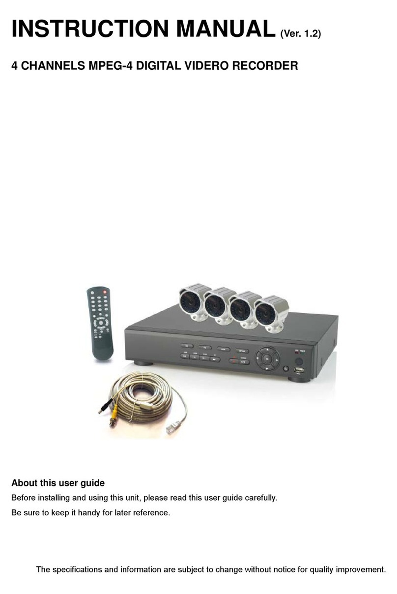 OPTICOM 4 CHANNELS MPEG-4 DIGITAL VIDEO RECORDER - V... User manual