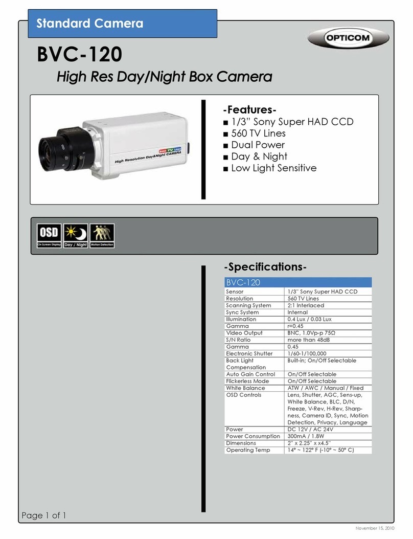 OPTICOM BVC-120 - User manual